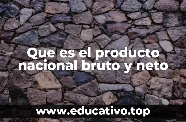 Que es el producto nacional bruto y neto