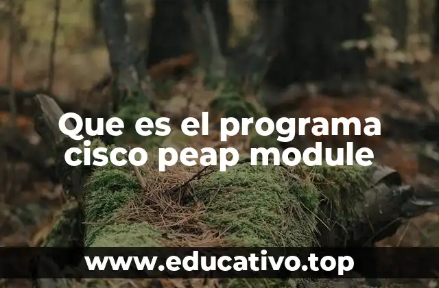 Que es el programa cisco peap module