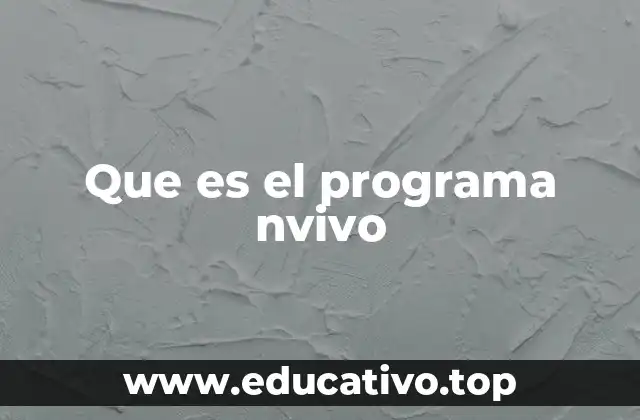 Que es el programa nvivo