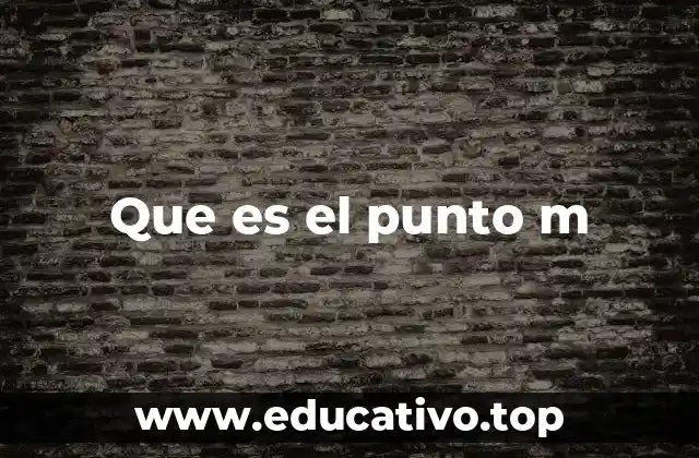 Que es el punto m