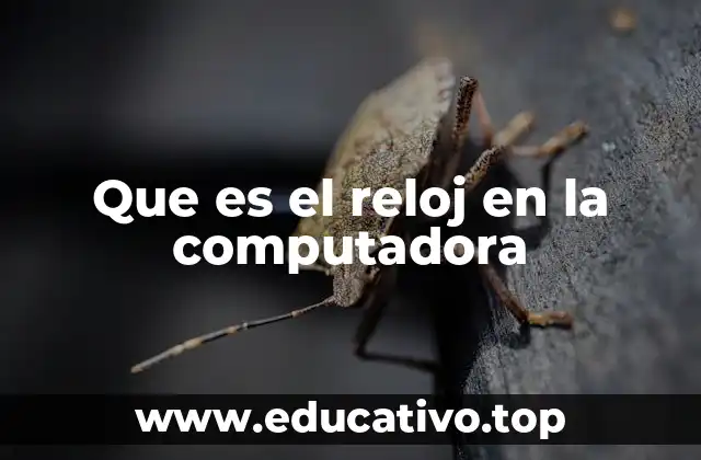 Que es el reloj en la computadora