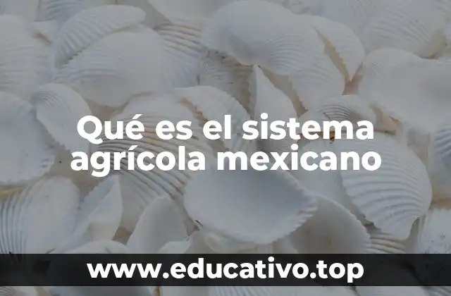Qué es el sistema agrícola mexicano