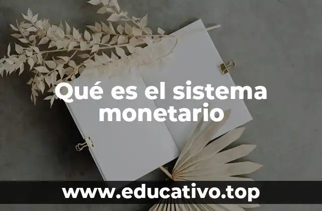 Qué es el sistema monetario