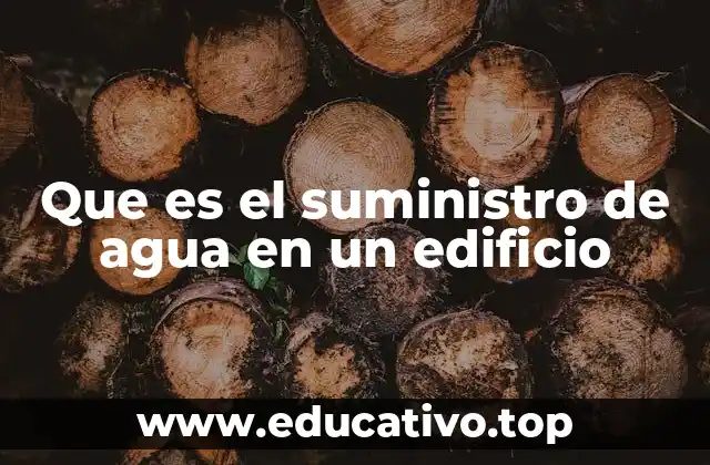 Cómo se diseña un sistema de agua potable en edificios