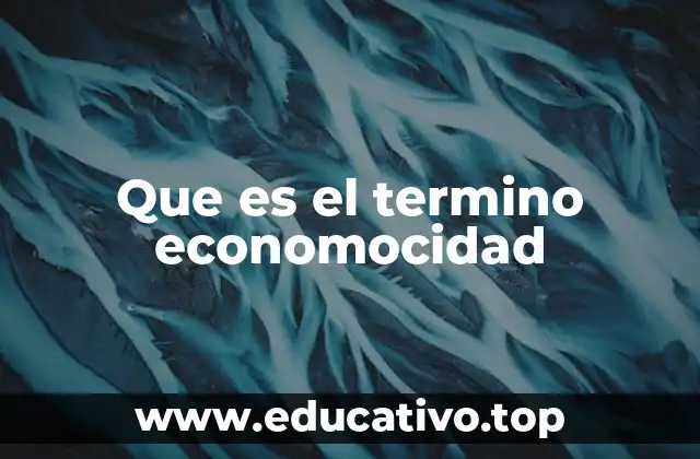 Que es el termino economocidad