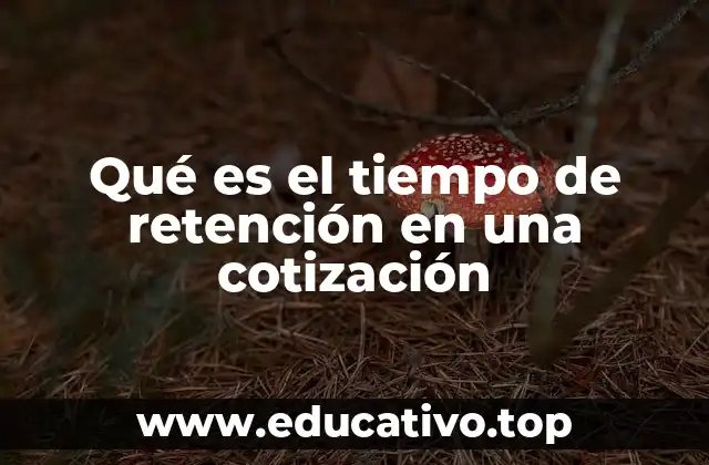 Qué es el tiempo de retención en una cotización