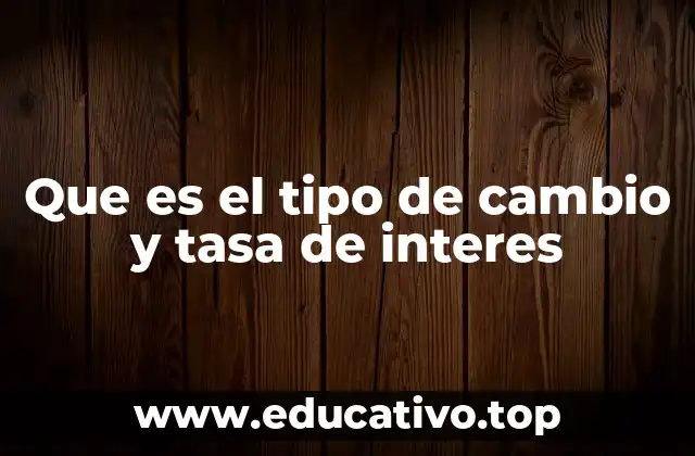 La relación entre el tipo de cambio y la tasa de interés