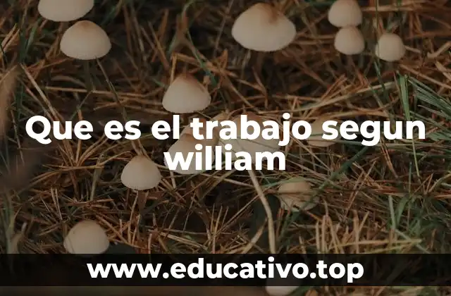 Que es el trabajo segun william