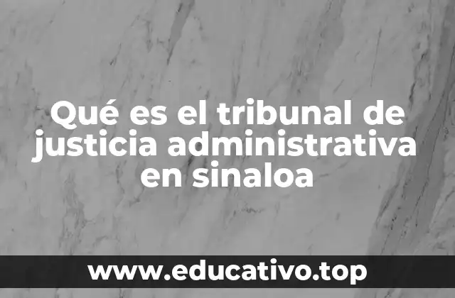El papel del Tribunal en la justicia estatal sinaloense
