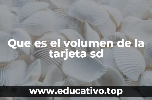 Cómo se mide y representa el volumen de una tarjeta SD