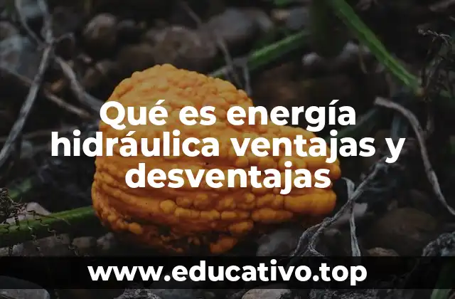 Qué es energía hidráulica ventajas y desventajas