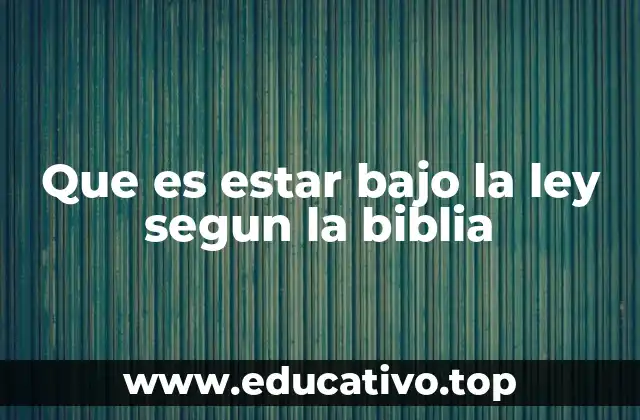 La ley como revelación de la voluntad de Dios