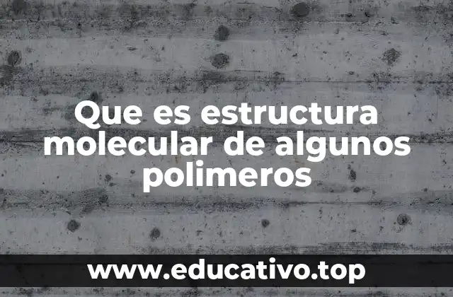 La organización molecular detrás de los polímeros