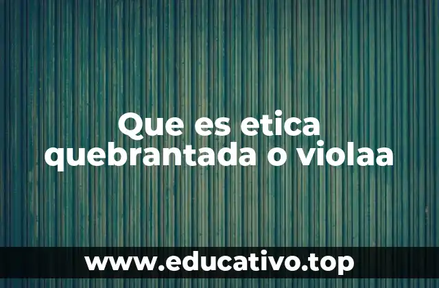 Cuando los valores humanos se ven comprometidos