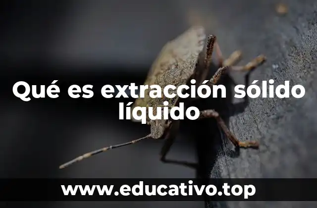 Procesos de extracción en química analítica