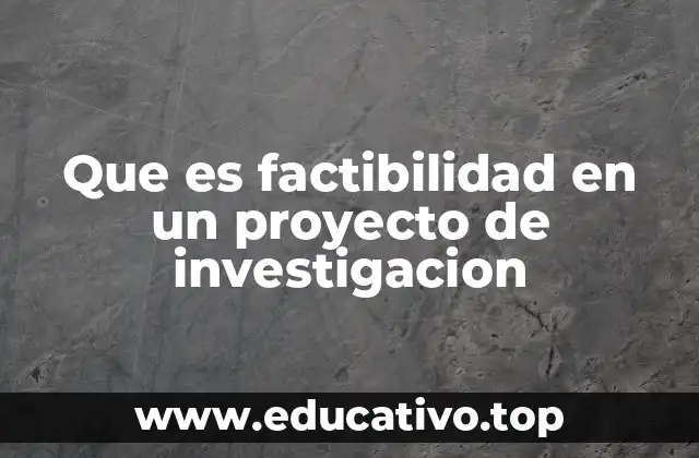 Importancia de la factibilidad en el desarrollo de proyectos de investigación