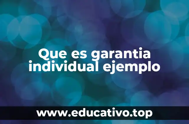 La importancia de las garantías individuales en el sistema legal