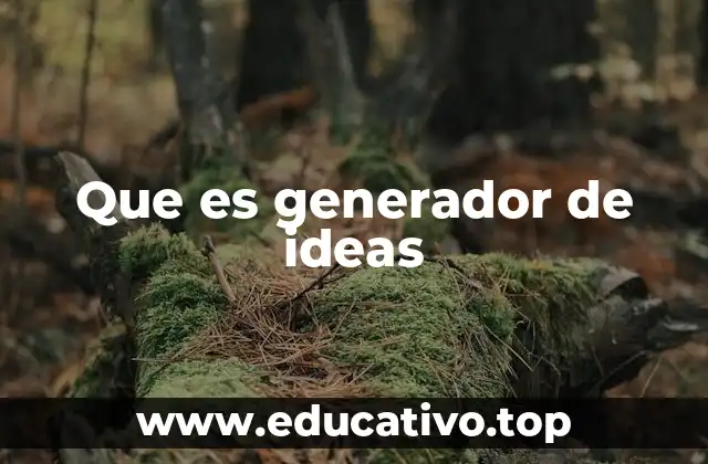 Que es generador de ideas