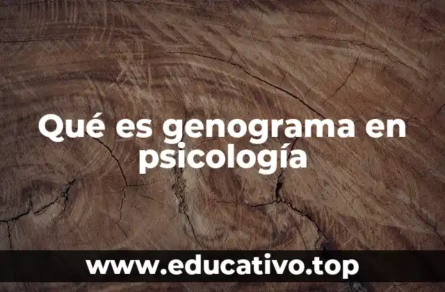 Qué es genograma en psicología