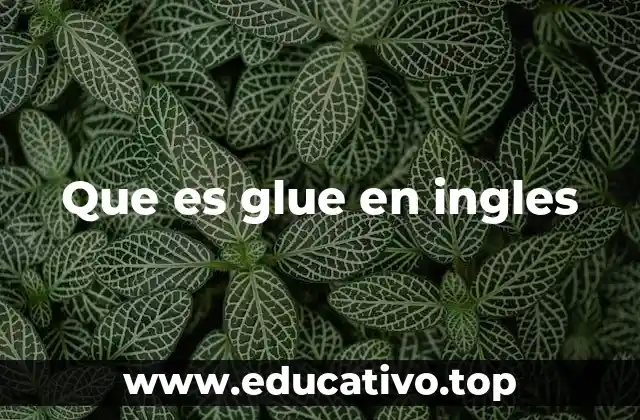 Que es glue en ingles