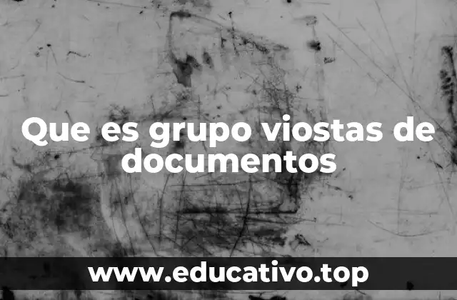 Que es grupo viostas de documentos