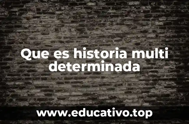Que es historia multi determinada