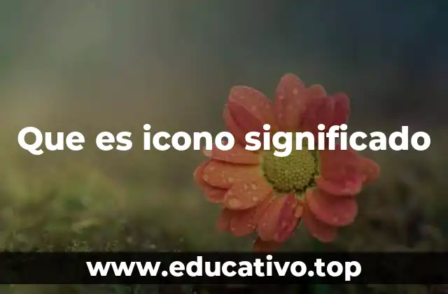 Que es icono significado
