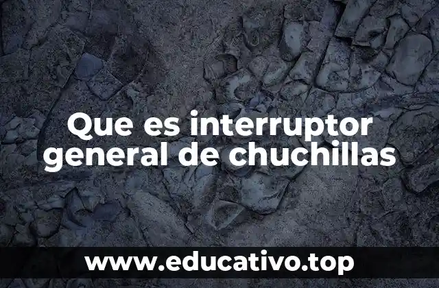 Componentes y estructura de un interruptor de cuchillas