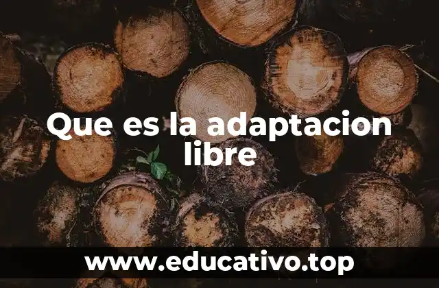 Que es la adaptacion libre