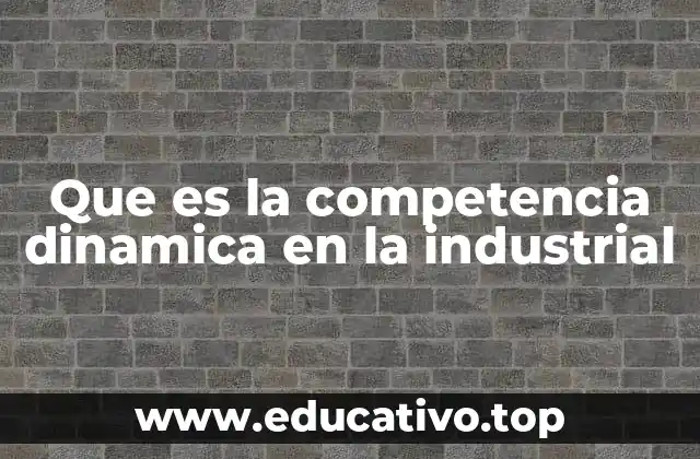 Que es la competencia dinamica en la industrial