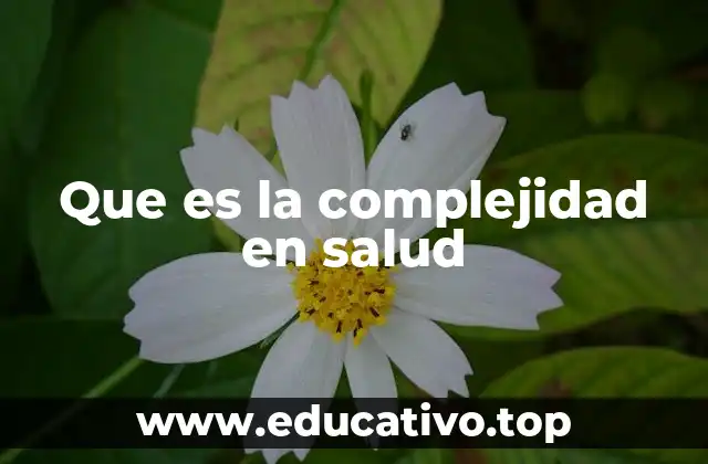 Que es la complejidad en salud
