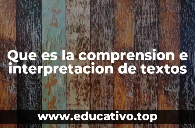 La lectura como puerta de entrada a la interpretación