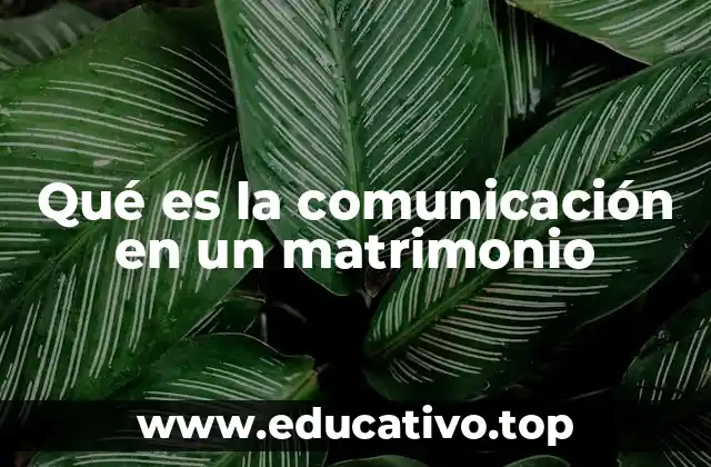 Qué es la comunicación en un matrimonio