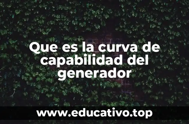 Que es la curva de capabilidad del generador