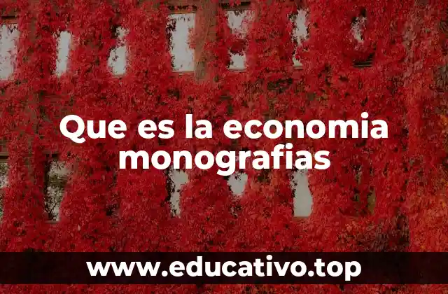 Que es la economia monografias