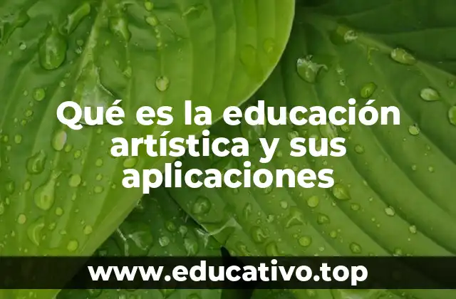 Qué es la educación artística y sus aplicaciones