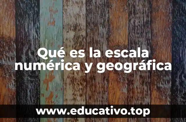 El papel de las escalas en la representación espacial