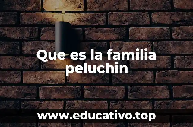 Que es la familia peluchin