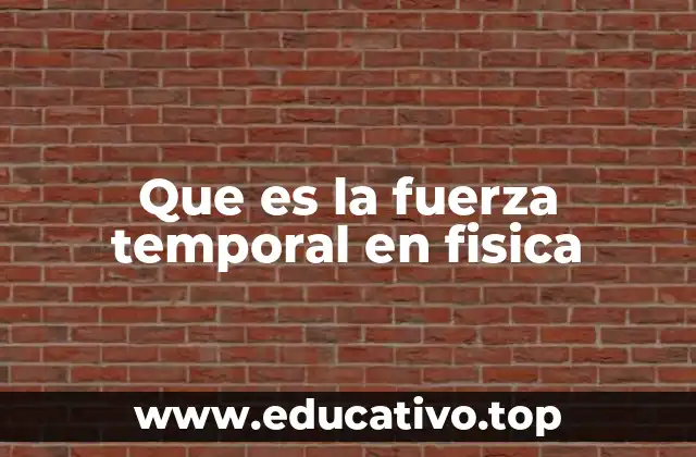 La variación de las fuerzas a través del tiempo