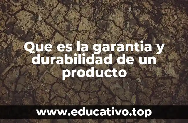Que es la garantia y durabilidad de un producto