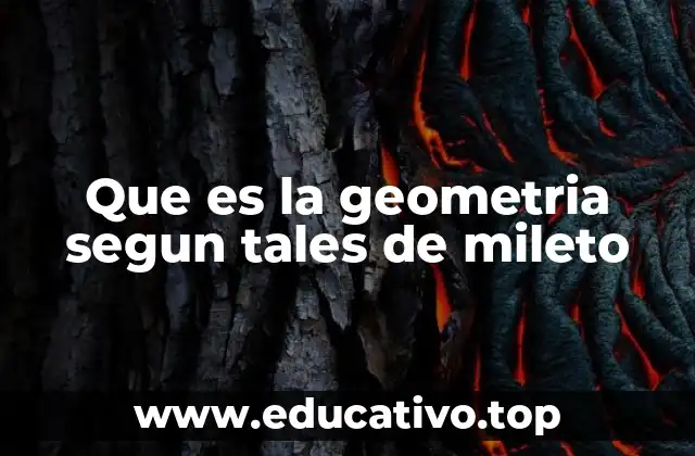 El legado filosófico y matemático de Tales de Mileto