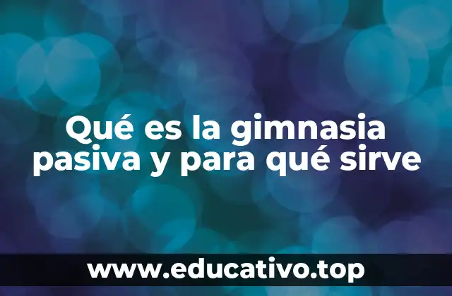 La importancia de los movimientos controlados en la recuperación física