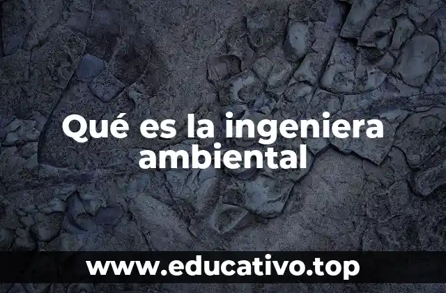 Qué es la ingeniera ambiental