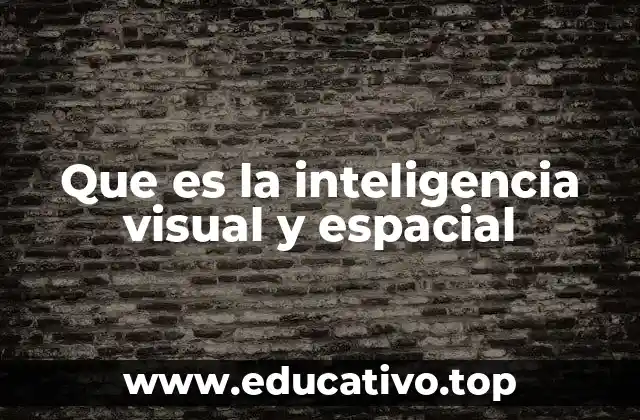 Cómo se manifiesta la inteligencia visual y espacial en el día a día