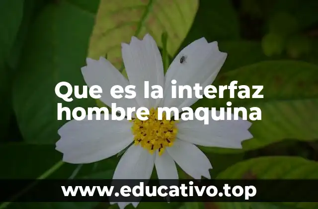 Que es la interfaz hombre maquina