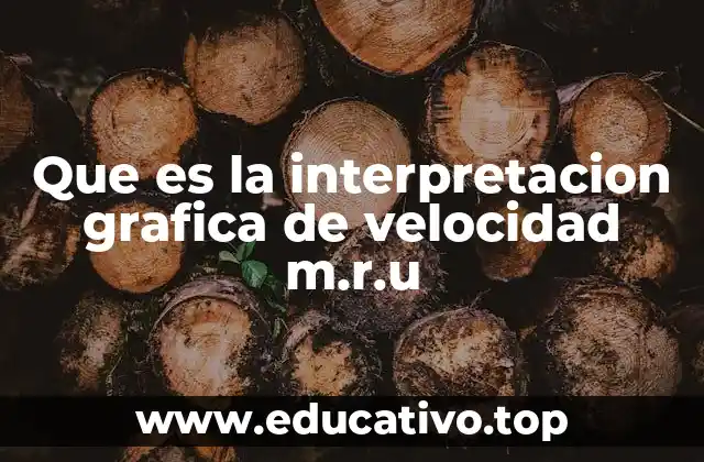 Que es la interpretacion grafica de velocidad m.r.u