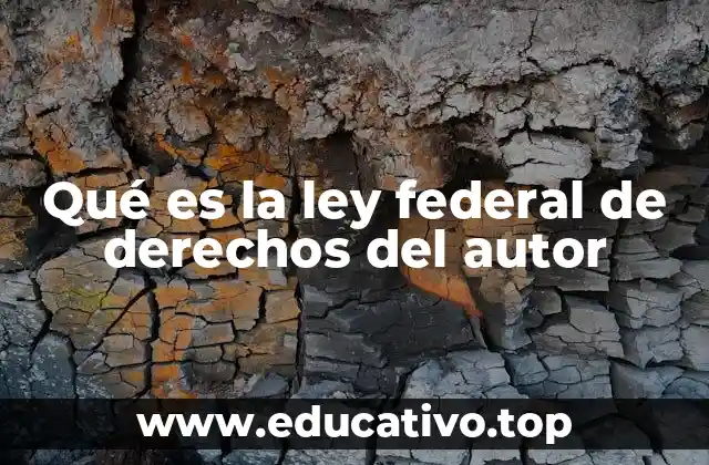 Qué es la ley federal de derechos del autor