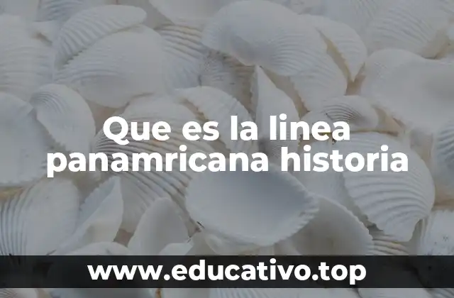 Que es la linea panamricana historia