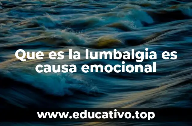 El vínculo entre salud mental y dolor lumbar