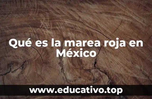 Qué es la marea roja en México